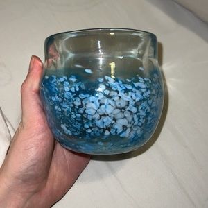 Hand blown glass multipurpose vase